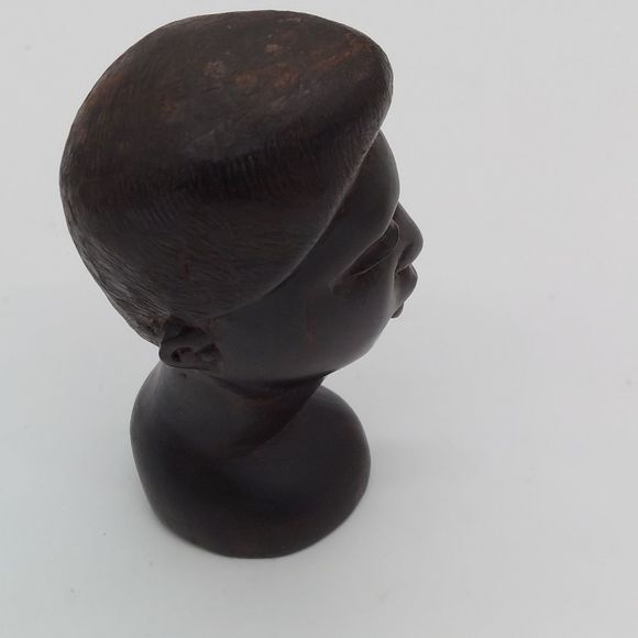 ‎Hand Carved Ebony Head - Picture 5 of 7